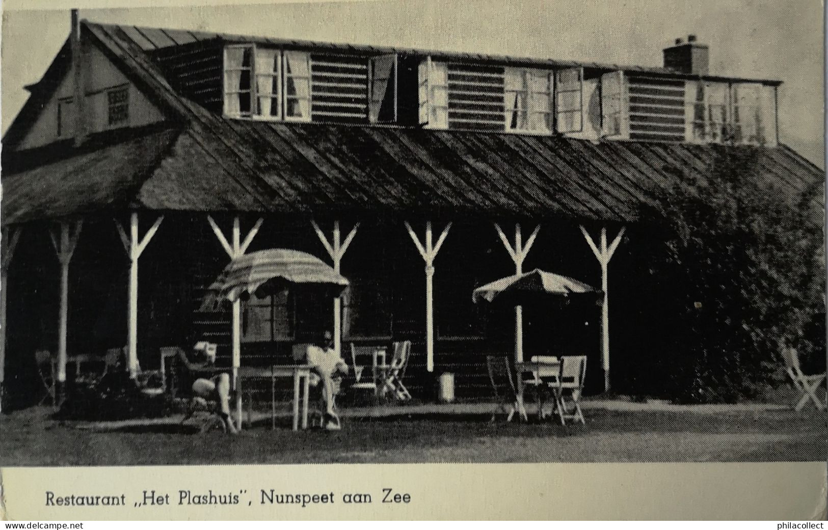 Nunspeet (aan Zee) Restaurant Het Plashuis  1952 - Nunspeet