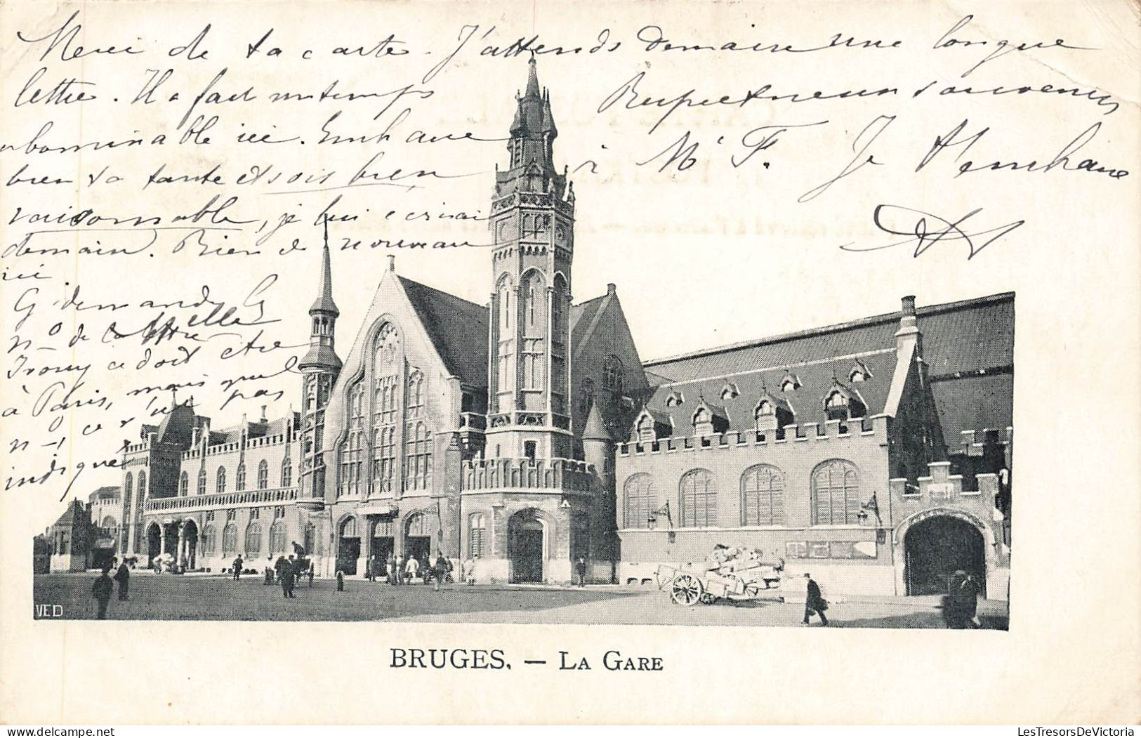 BELGIQUE - Bruges - La Gare - Dos Non Divisé - Carte Postale Ancienne - Brugge