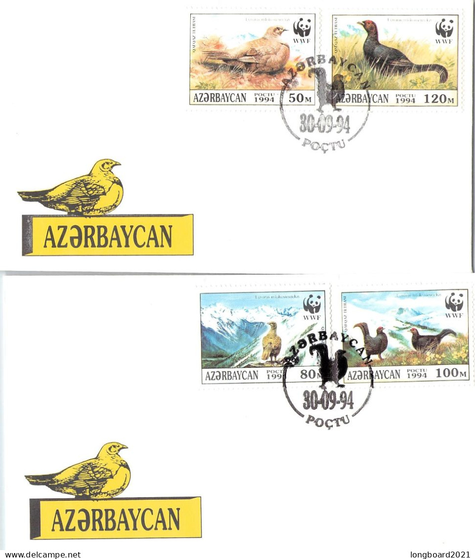 AZERBAIJAN - FDC WWF 1994 - BIRD / 4226 - Azerbaiján