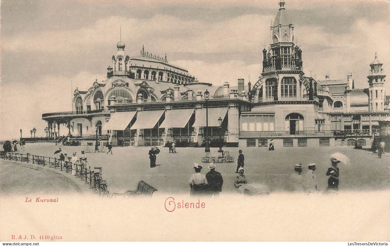 BELGIQUE - Ostende - Le Kursaal - Animé -  Dos Non Divisé - Carte Postale Ancienne - Oostende