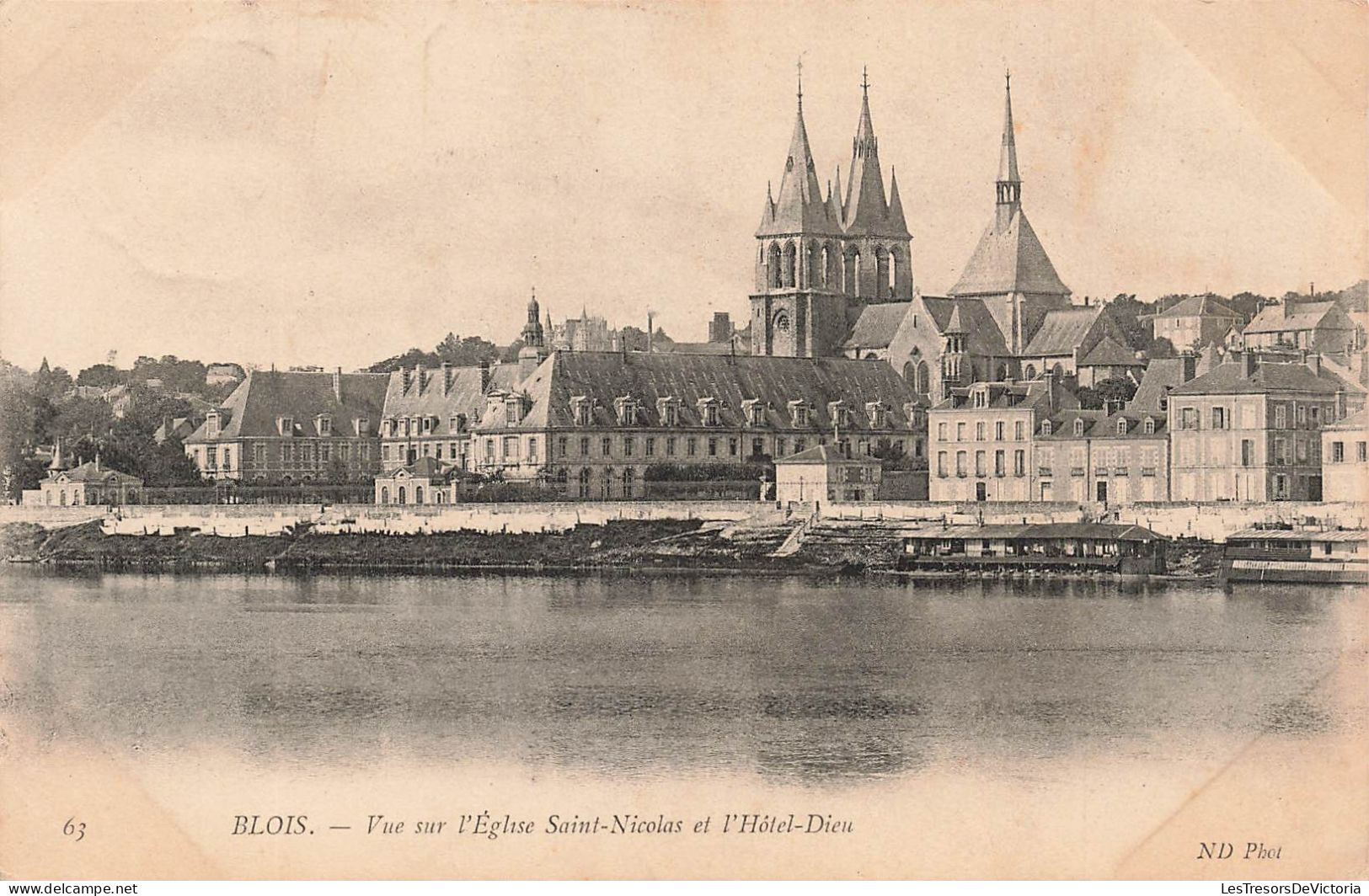 FRANCE - Blois - Vue Sur L'Eglise Saint Nicolas Et L'hôtel Dieu - Carte Postale Ancienne - Blois