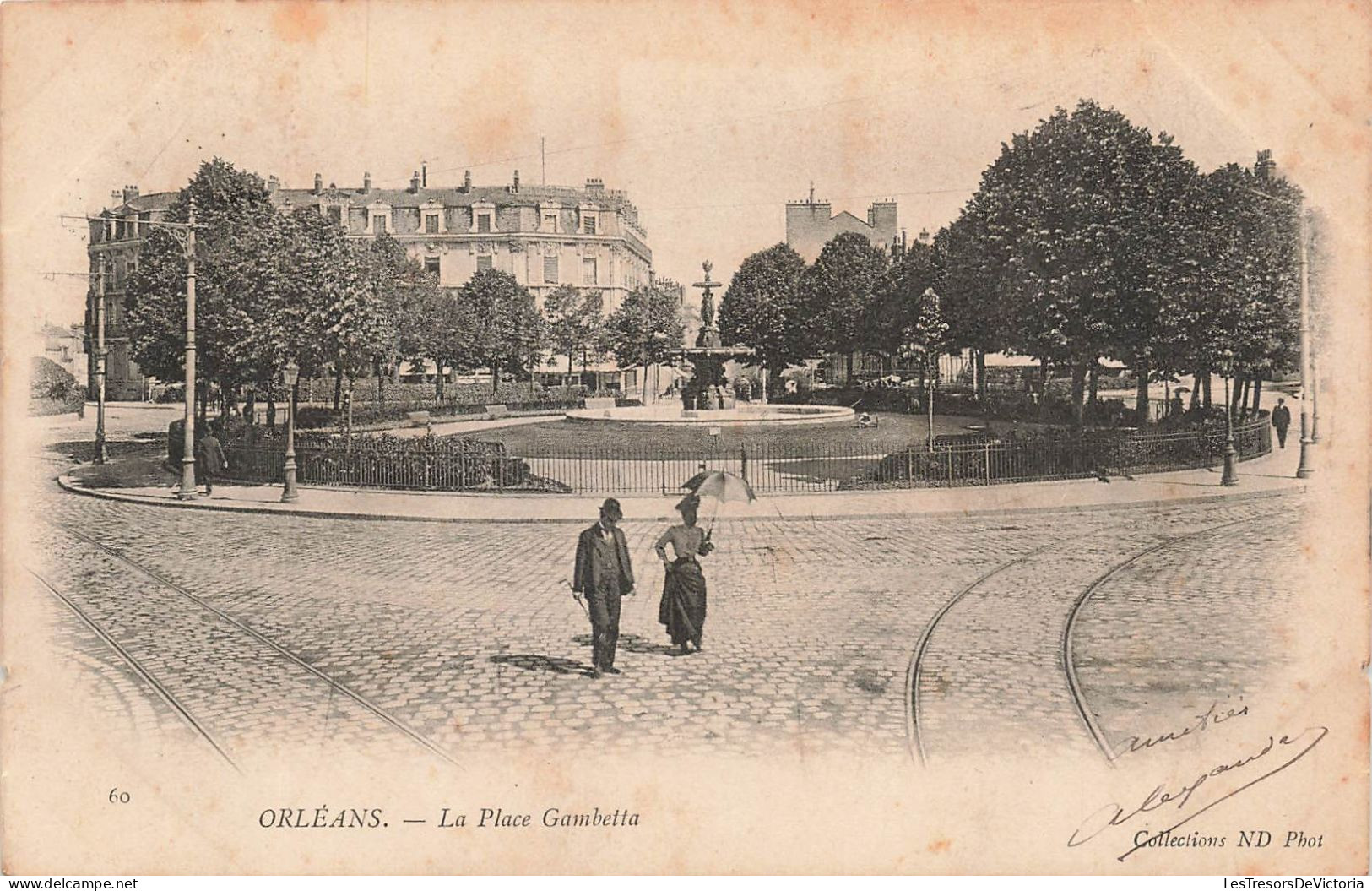 FRANCE - Orléans - Vue Sur La Place Gambetta - Carte Postale Ancienne - Orleans