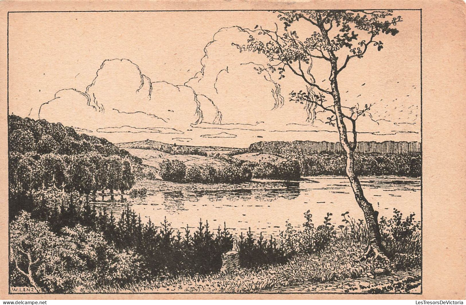 ILLUSTRATION - W. Lenz - Deutfches Land Im Often - Carte Postale Ancienne - Autres & Non Classés