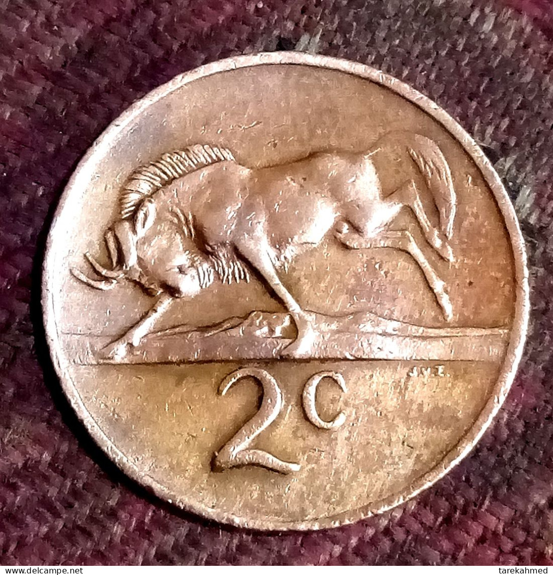 SOUTH Africa 1970, 2 Cent , Wildebeest, KM83, AUNC, Agouz - South Africa