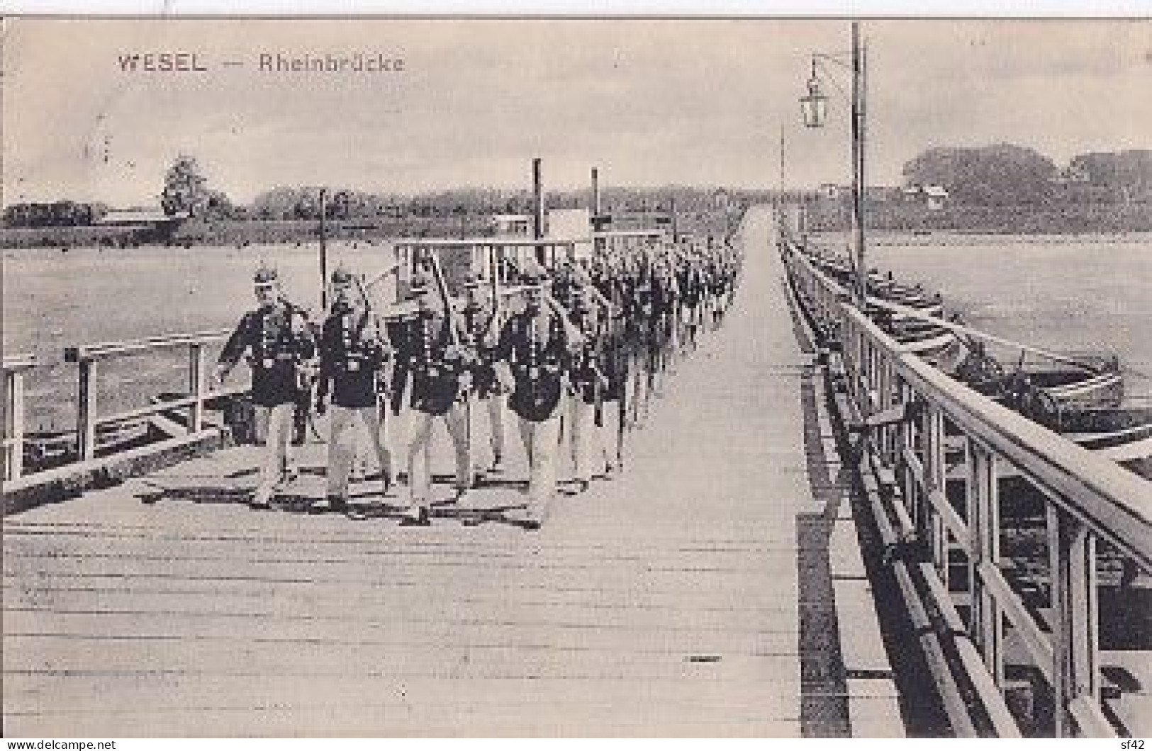 WESEL       RHEINBRUCKE         DEFILE MILITAIRE - Wesel