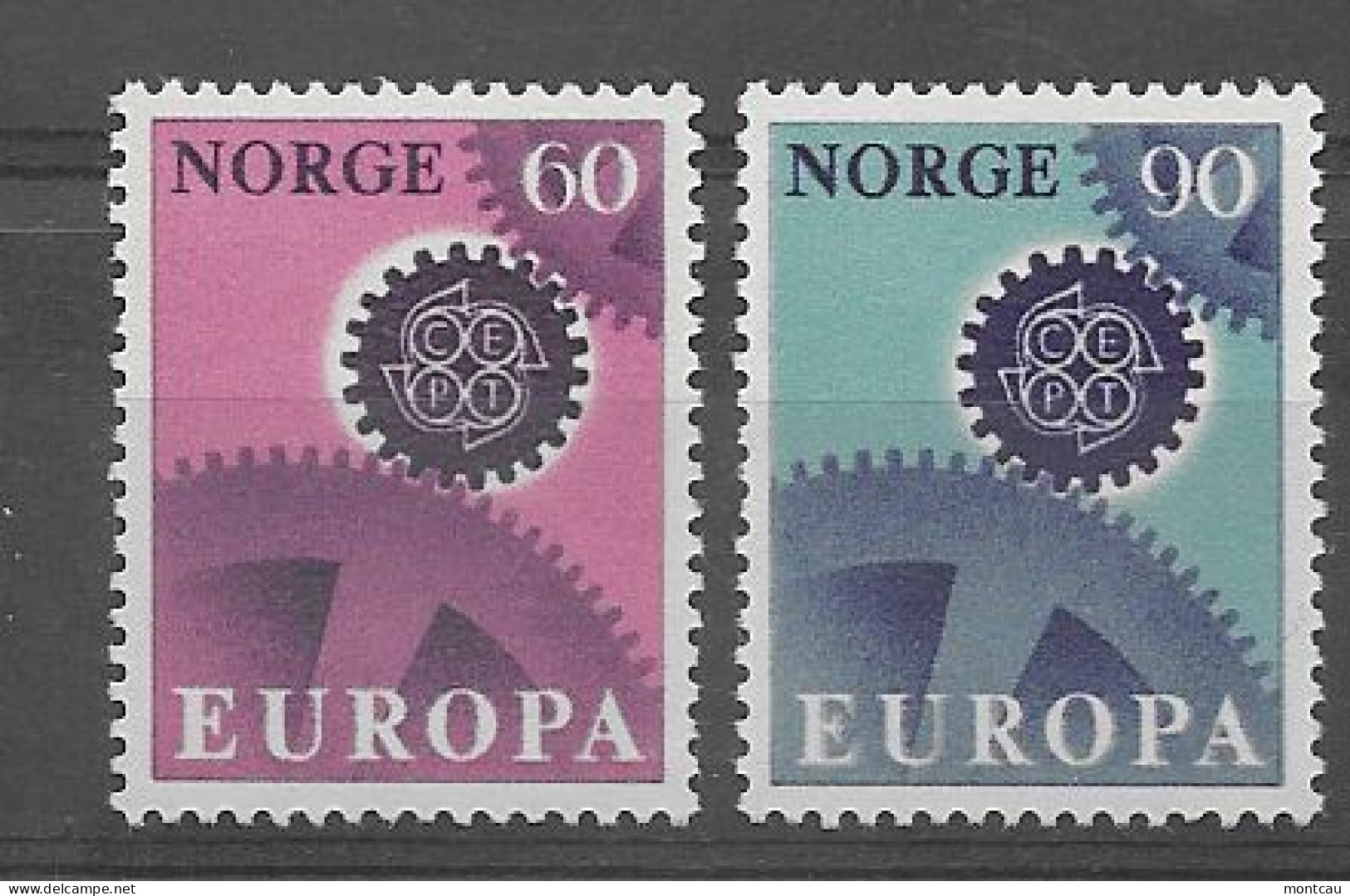 Noruega 1967.  Europa Mi 555-56  (**) - 1967