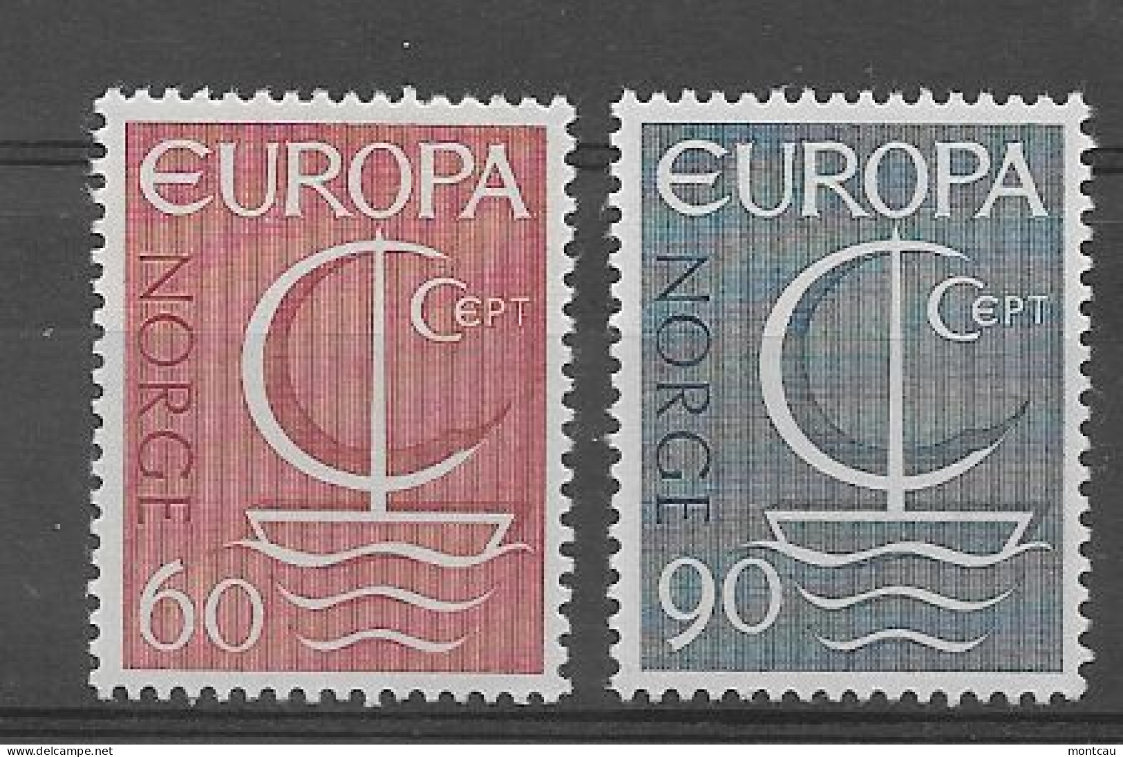 Noruega 1966.  Europa Mi 549-50  (**) - 1966