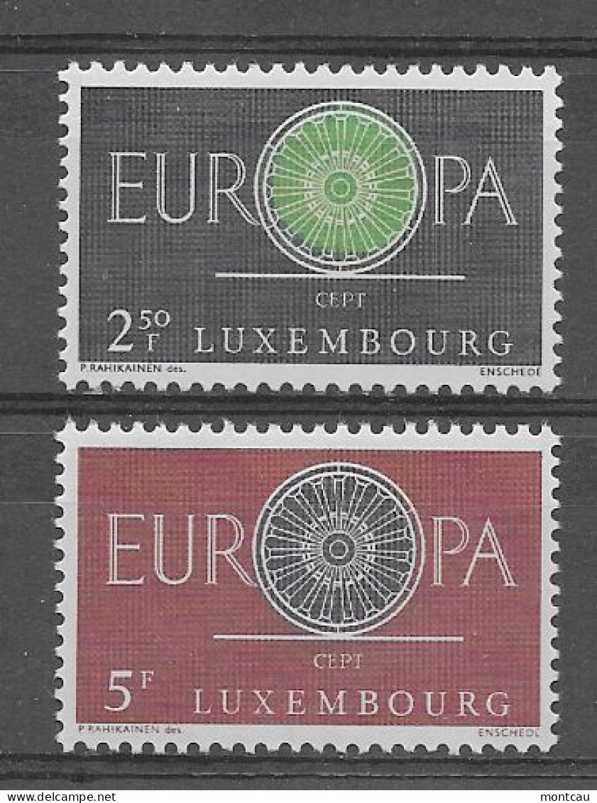 Luxembourg 1960.  Europa Mi 629-30  (**) - 1960