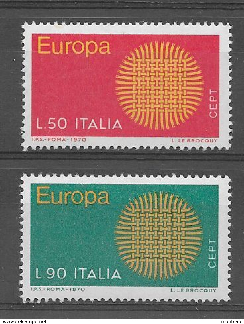 Italia 1970.  Europa Mi 1309-10  (**) - 1970