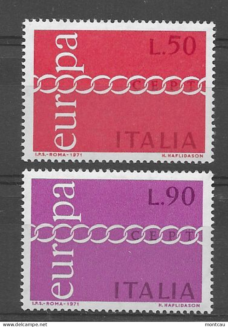 Italia 1971.  Europa Mi 1335-36  (**) - 1971