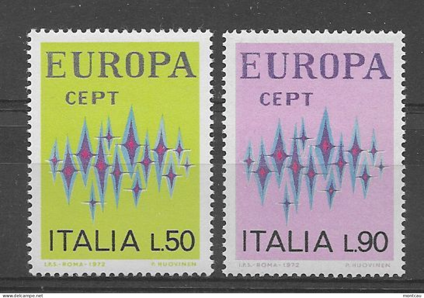 Italia 1972.  Europa Mi 1364-65  (**) - 1972