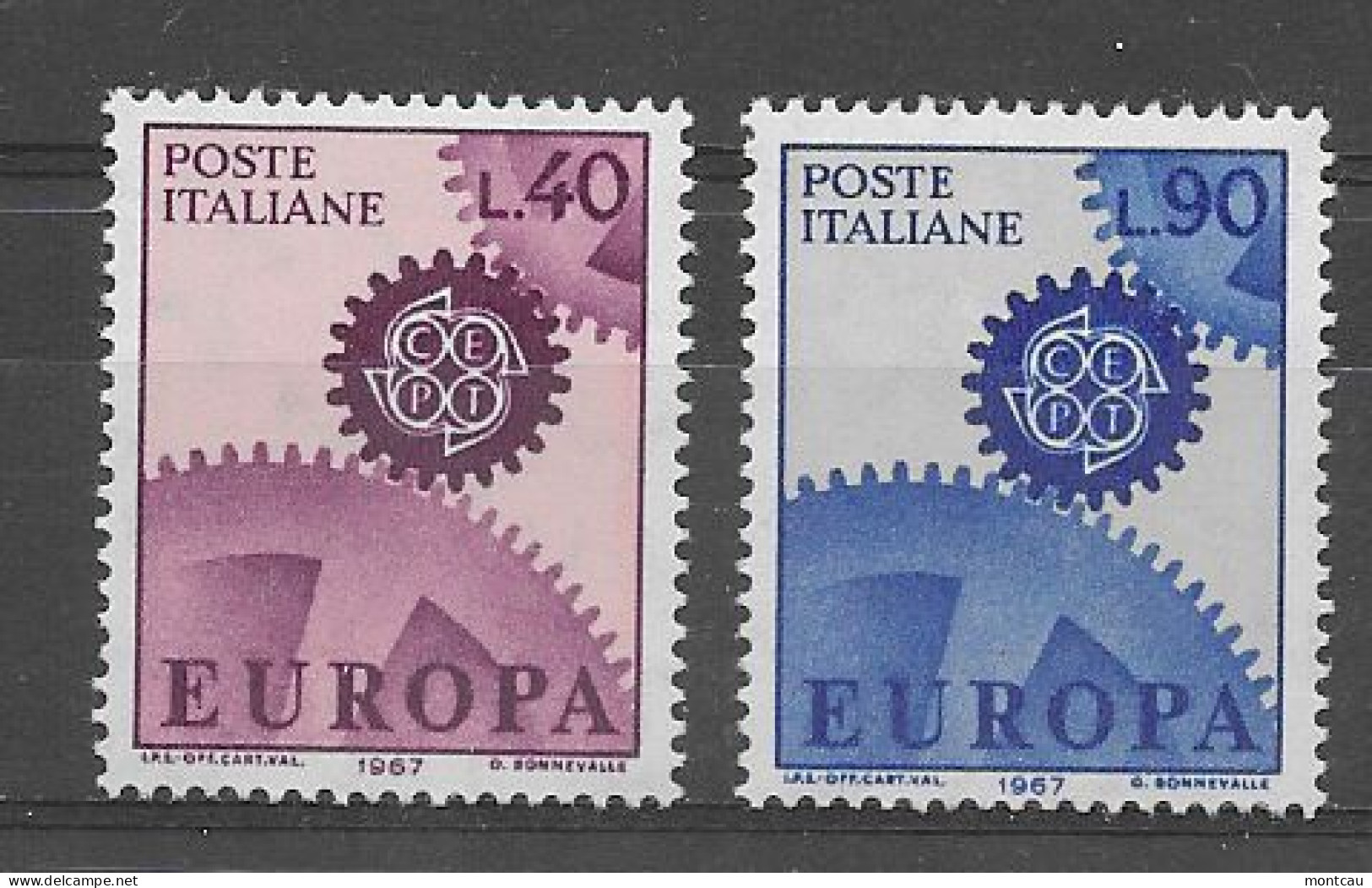 Italia 1967.  Europa Mi 1224-25  (**) - 1967