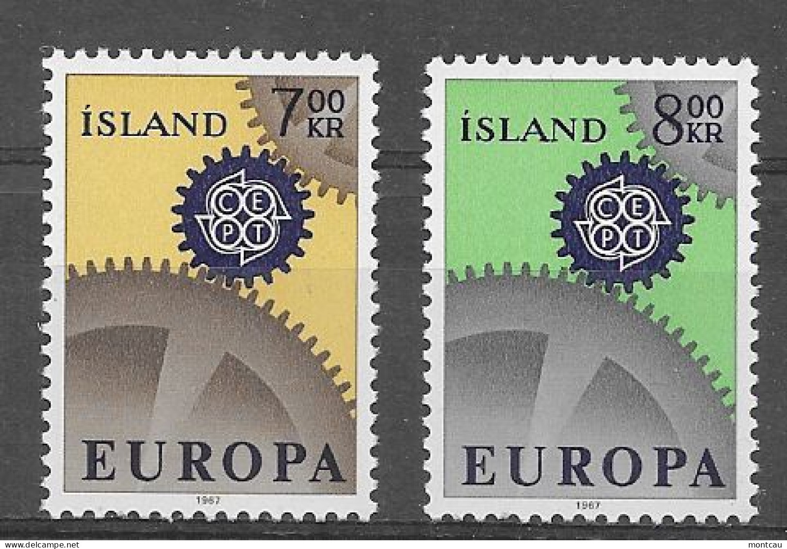 Islandia 1967.  Europa Mi 409-10  (**) - 1967