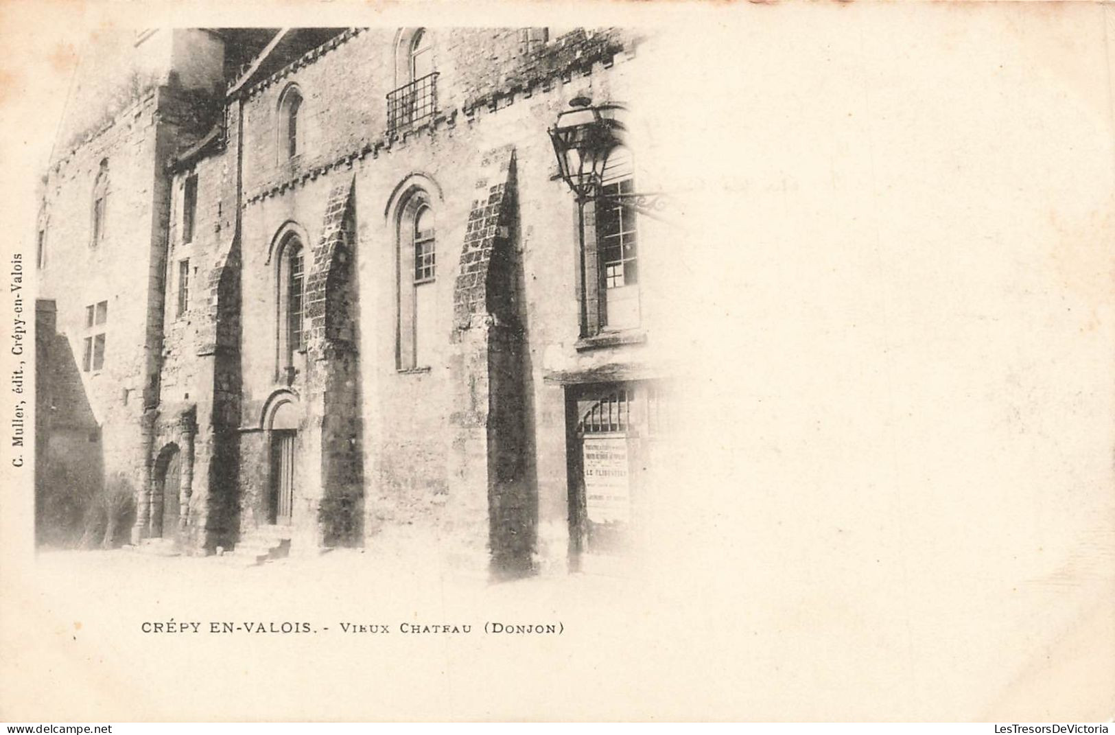 FRANCE - Crepy En Valois -  Vieux Chateau (Donjon) - Dos Non Divisé - Carte Postale Ancienne - Crepy En Valois