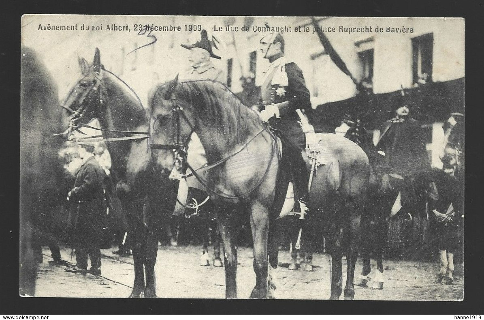 Pferd Paard Horse Cheval Avenement Du Roi Albert 1909 Le Duc De Connaught Et Le Prince Ruprecht De Bavière Htje - Chevaux