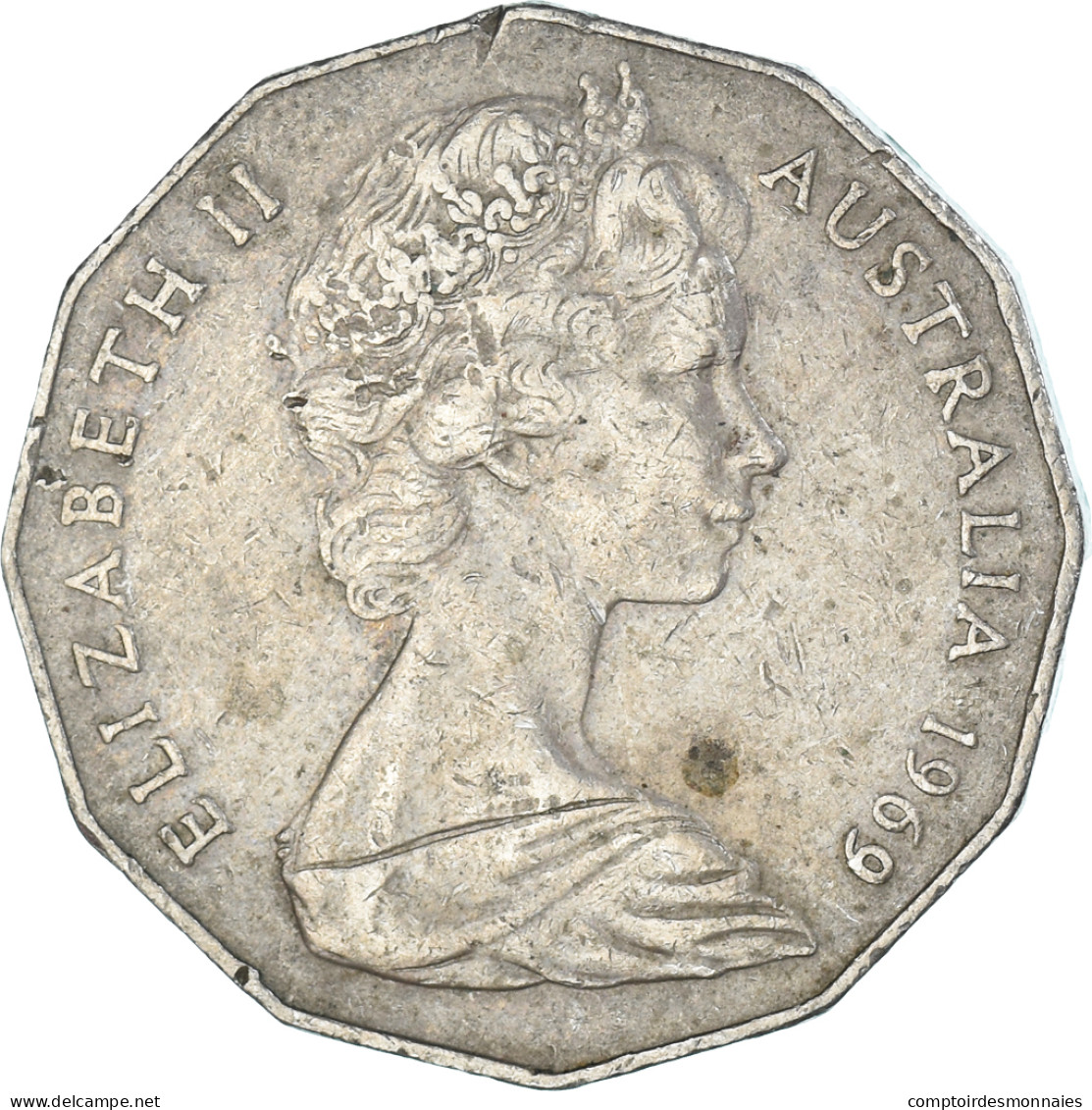 Monnaie, Australie, 50 Cents, 1969 - 50 Cents