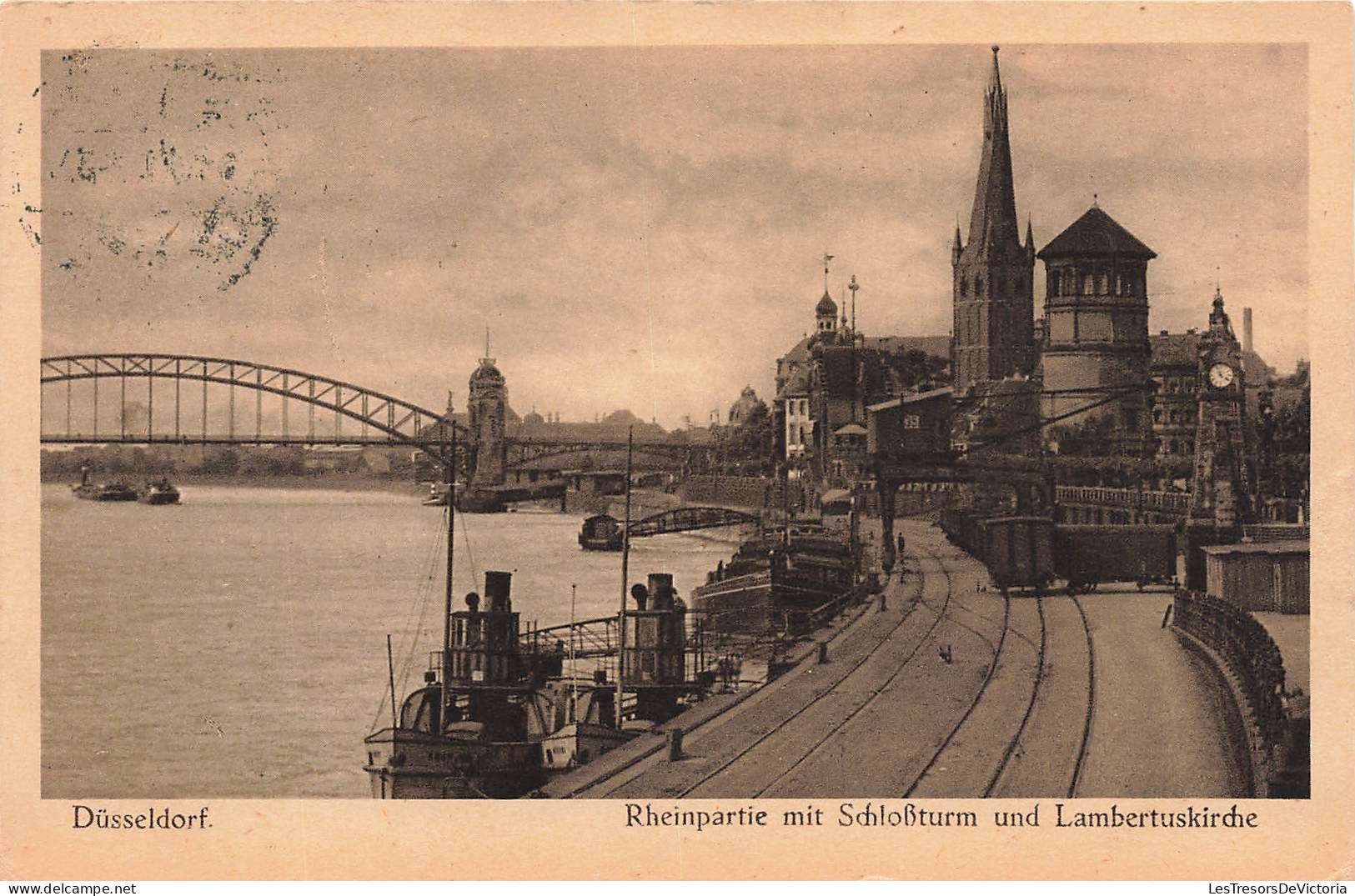 ALLEMAGNE - Dusseldorf - Rheinpartie Mit Schlobturm Und Lambertuskirche - Carte Postale Ancienne - Duesseldorf