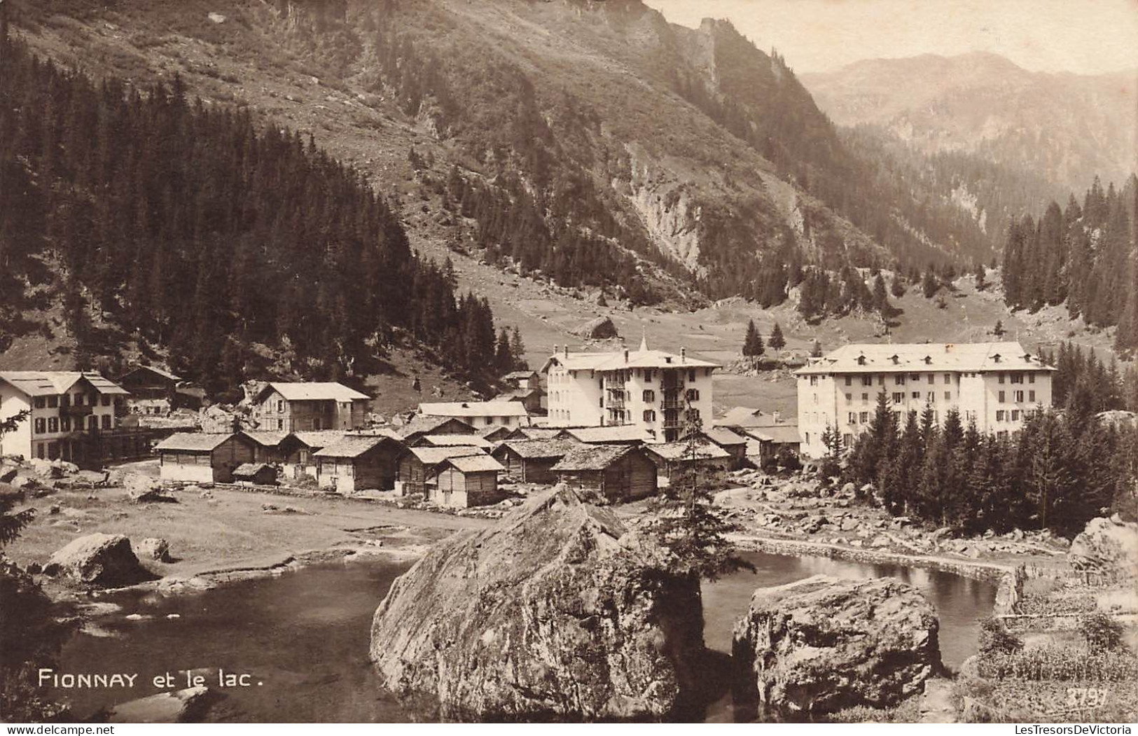 SUISSE - Fionnay Et Le Lac - Châlets - Carte Postale Ancienne - Andere & Zonder Classificatie