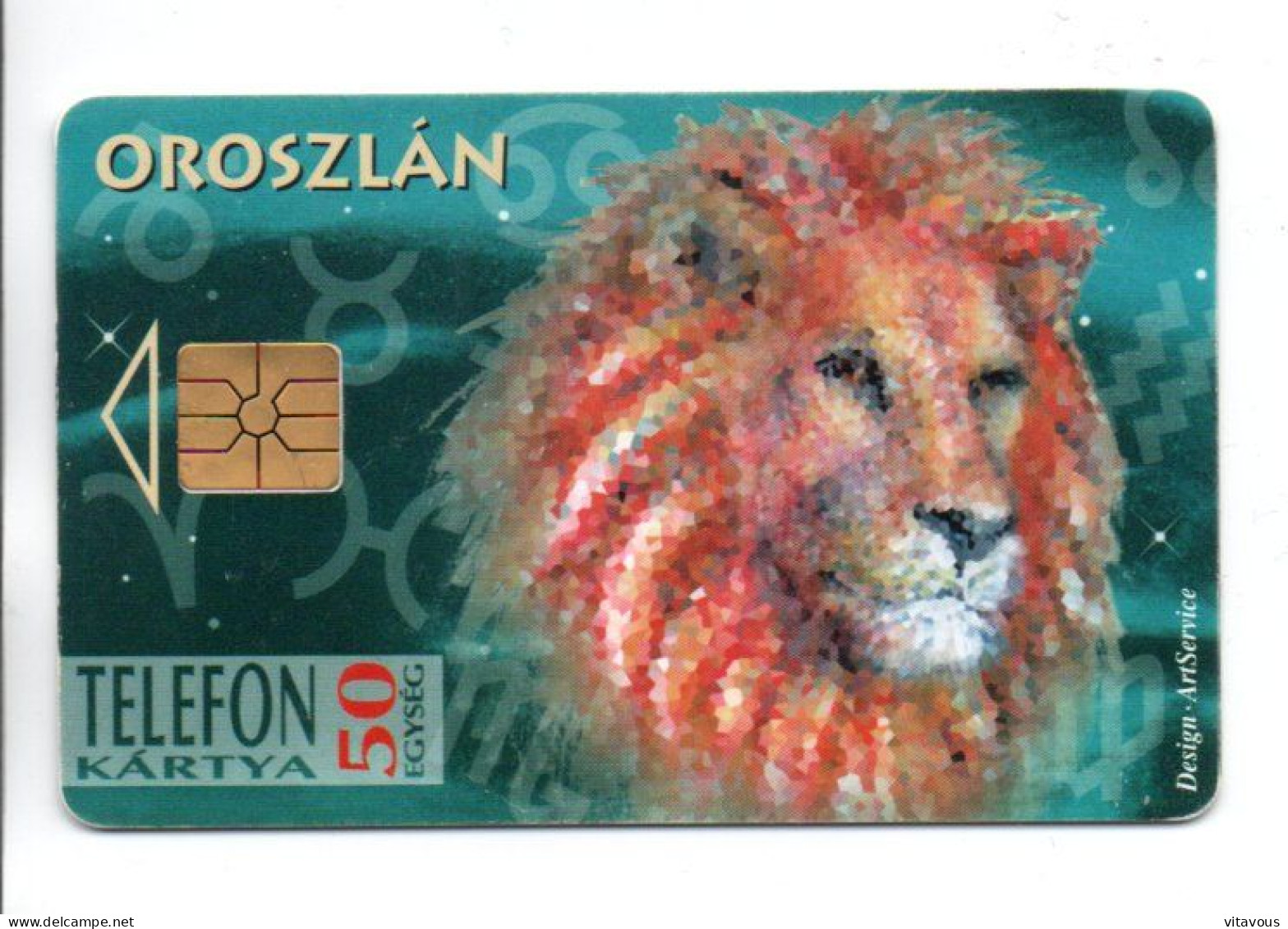 Lion Zodiaque Zodiac Lion Télécarte Hongrie  Phonecard  (1213) - Hongrie