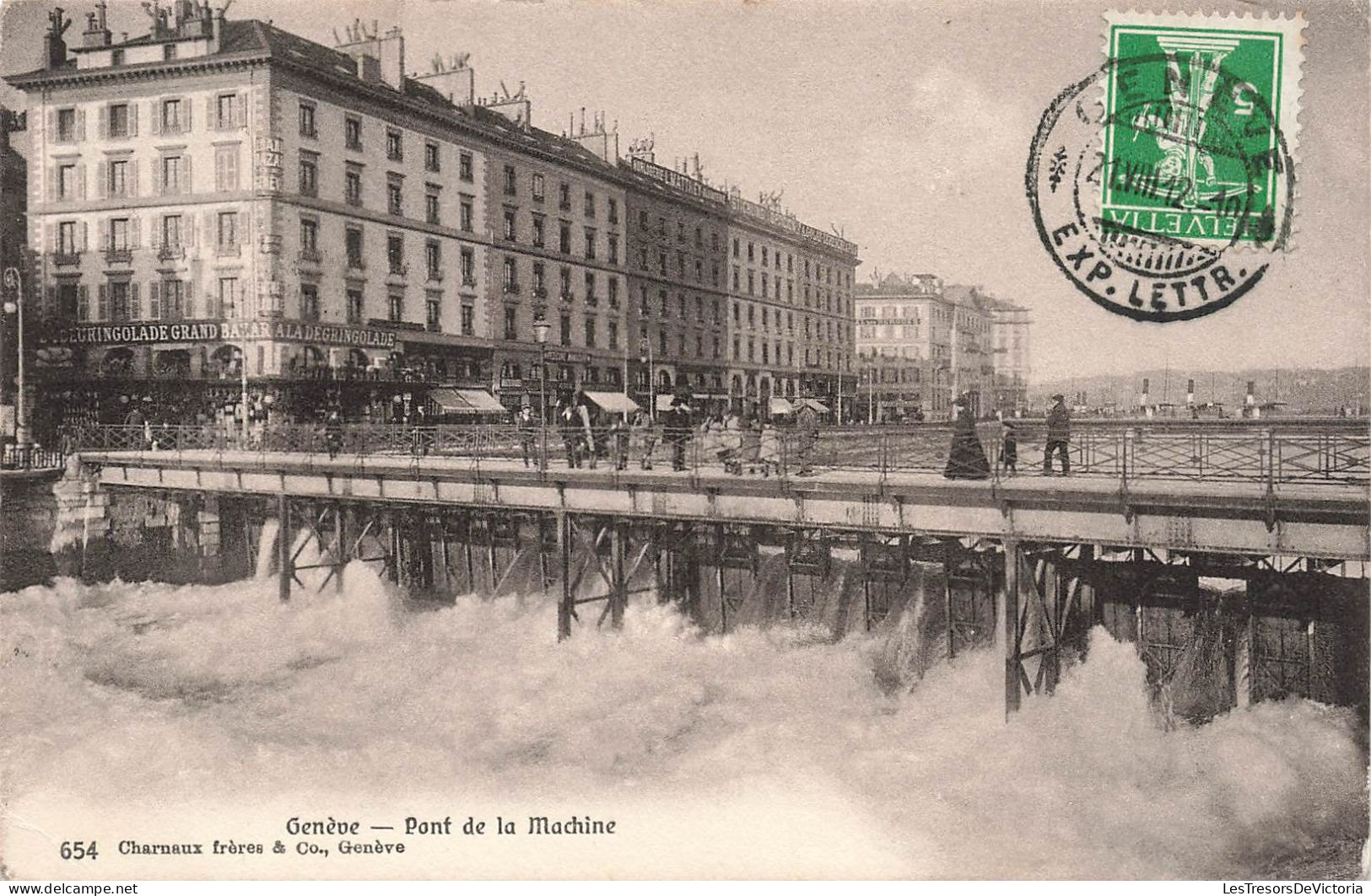 SUISSE - Genève - Pont De La Machine - Animé - Carte Postale Ancienne - Genève