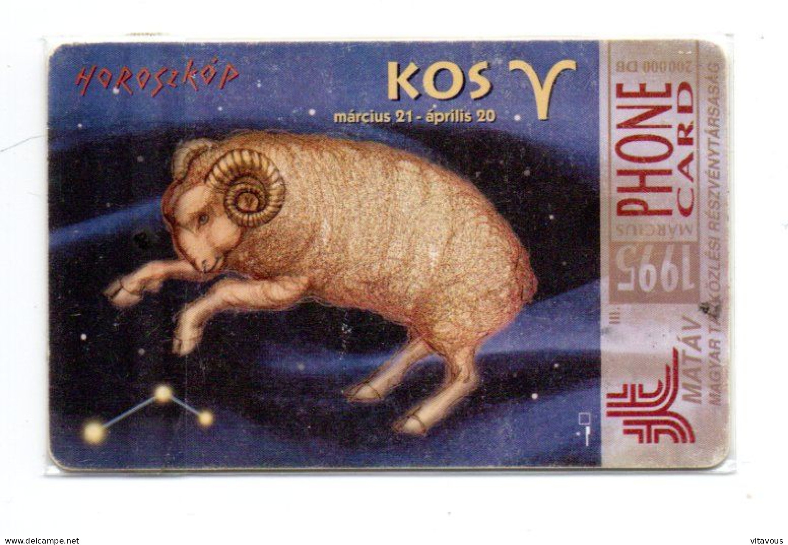 Zodiaque Zodiac Télécarte Hongrie  Phonecard  (1214) - Ungarn