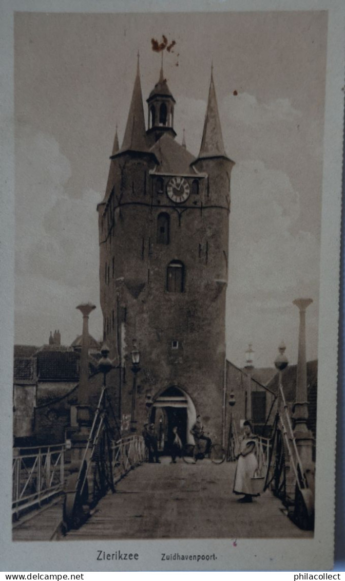 Zierikzee // Zuidhavenpoort (niet Standaard) 19?? Vlek Boven Toren - Zierikzee