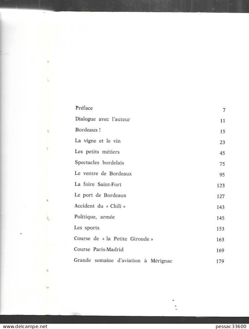 Bordeaux  Images D’autrefois De Bordeaux Et De La Garonne  Paul Perrein  BR BE Editeur Imprimeur  Pierre Fanlac  1980 - Picardie - Nord-Pas-de-Calais