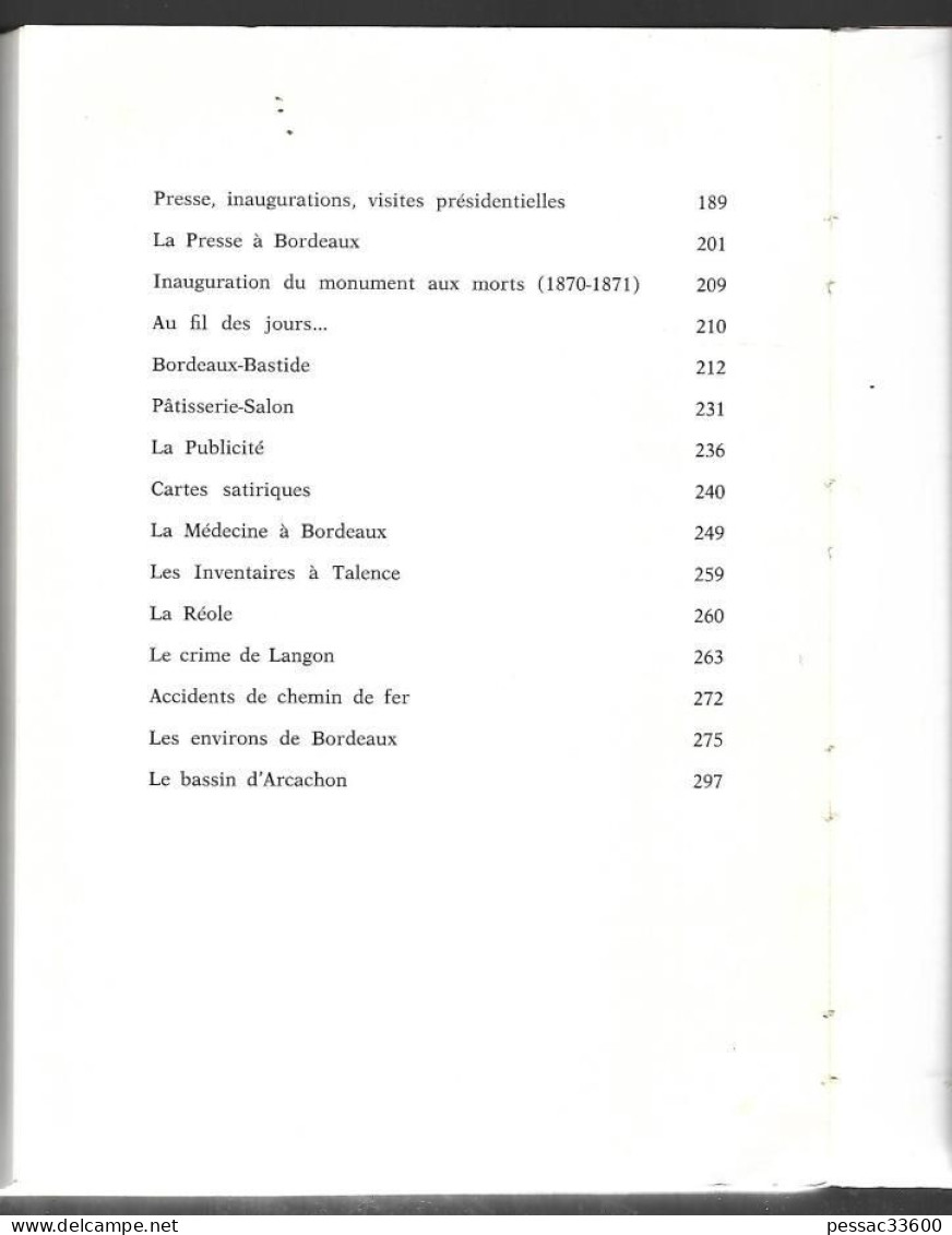 Bordeaux  Images d’autrefois de Bordeaux et de la Garonne  Paul Perrein  BR BE Editeur Imprimeur  Pierre Fanlac  1980