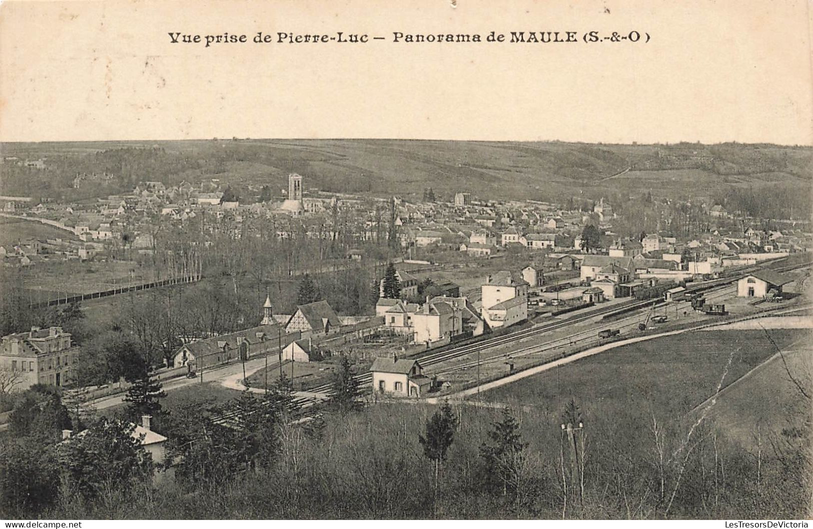 FRANCE - Vue Prise De Pierre Luc - Panorama De Maule (S Et O) - Carte Postale Ancienne - Maule