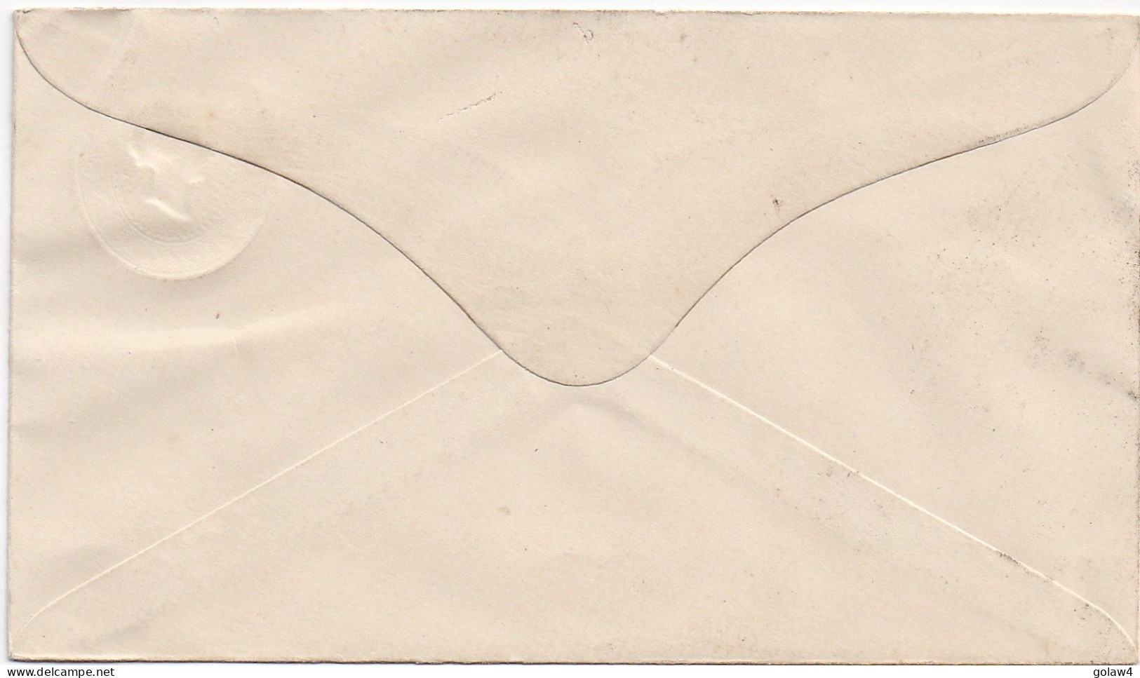 35514# VICTORIA ENVELOPPE ENTIER POSTAL GANZSACHE STATIONERY DOS COLLE - Briefe U. Dokumente