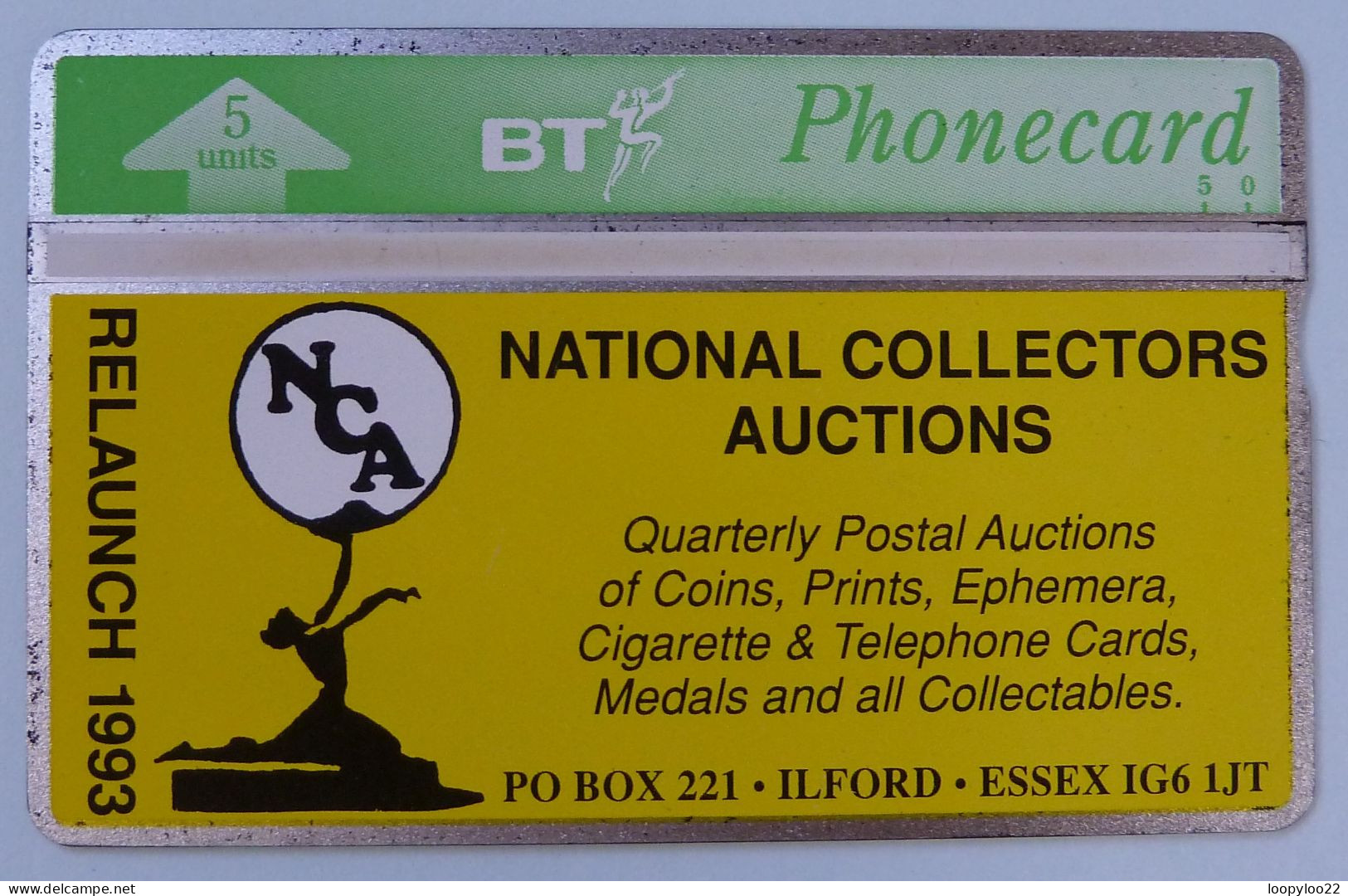 UK - Great Britain - BT & Landis & Gyr - BTP154 - National Collectors Auctions - 232C - 1000ex - Mint - BT Private Issues