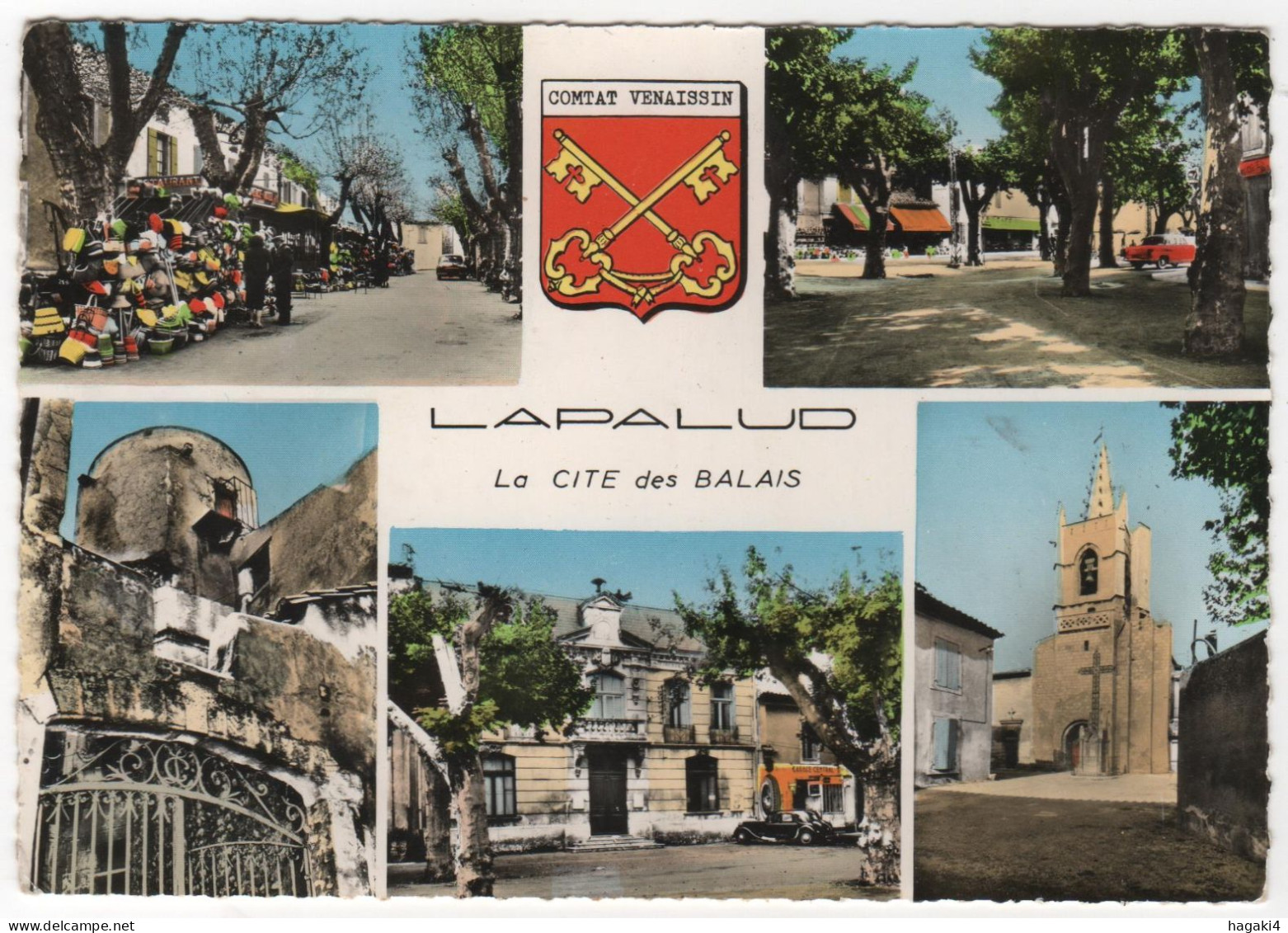 CPSM 84 : LAPALUD - La Cité Des Balais - Ed. Cellard à Bron - Marché Commerces - Lapalud