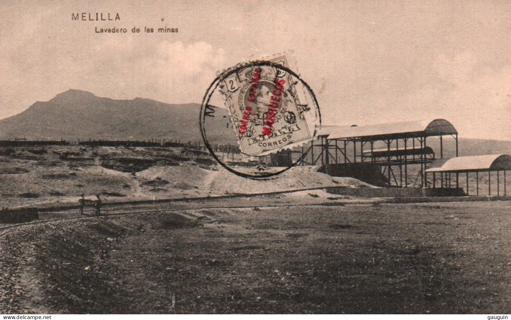 CPA - MELILLA - Lavadero De Las Minas ... (Affranchissement TP) - Melilla