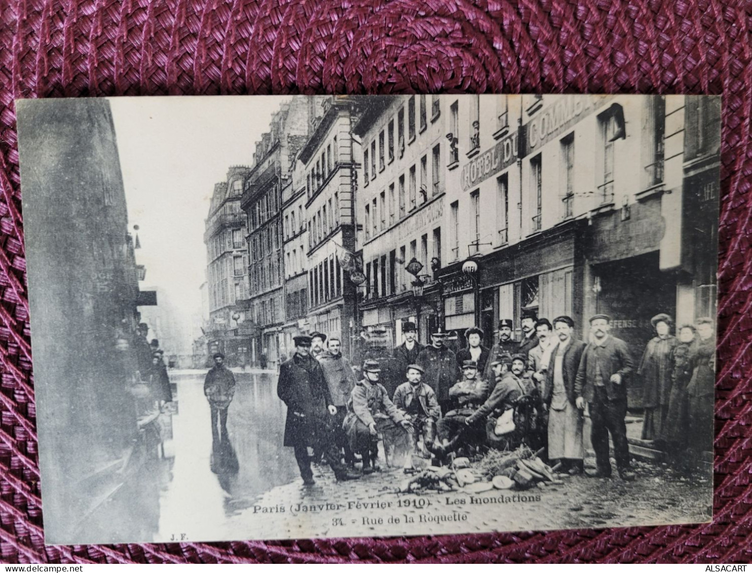 Paris Inondations Rue De La Roquette - Überschwemmung 1910
