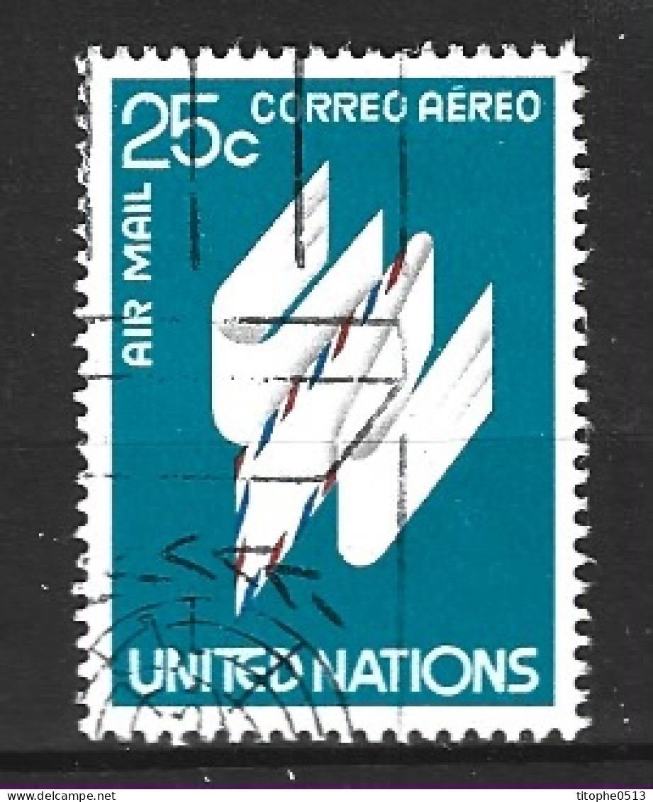 ONU NEW YORK. PA 22 Oblitéré De 1977. Lettre Aérienne Ailée. - Posta Aerea