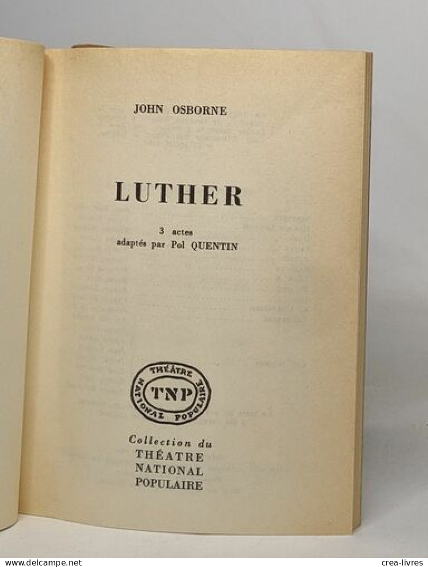 Luther - French Authors