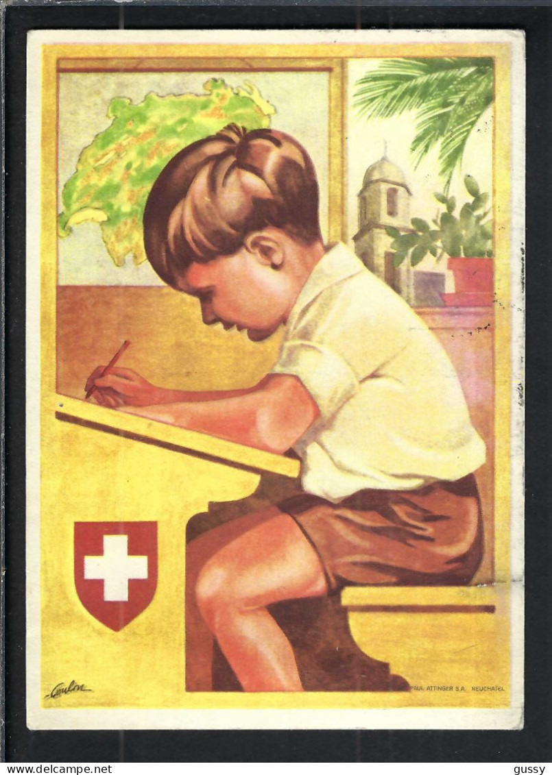 SUISSE Ca.1930: CP Ill. Entier De 10c De La Fête Nationale Suisse, Neuve - Entiers Postaux