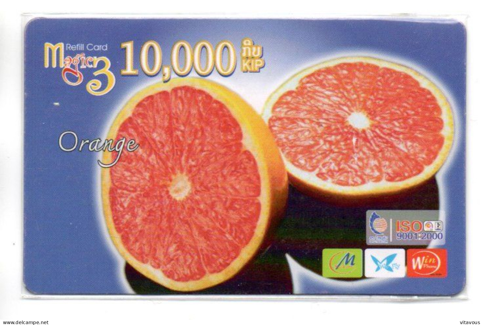 LAOS Fruit  Pamplemousse Carte Prépayée Card (1225) - Laos