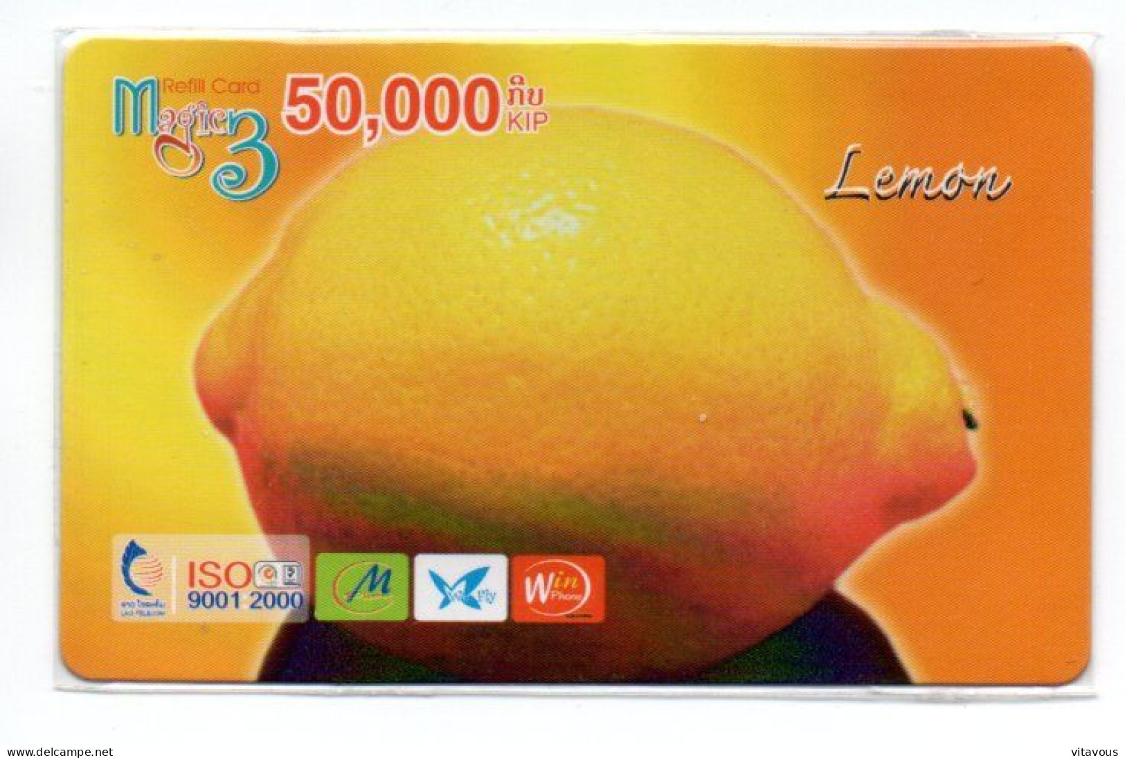 LAOS Fruit Citron Carte Prépayée Card (1226) - Laos