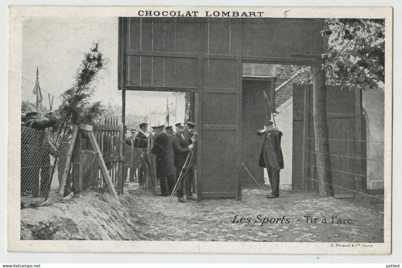 01038*LES SPORTS*TIR Á L'ARC*ARCHERY*ADVERTISING POSTCARD*CHOCOLAT LOMBART*PARIS - Boogschieten