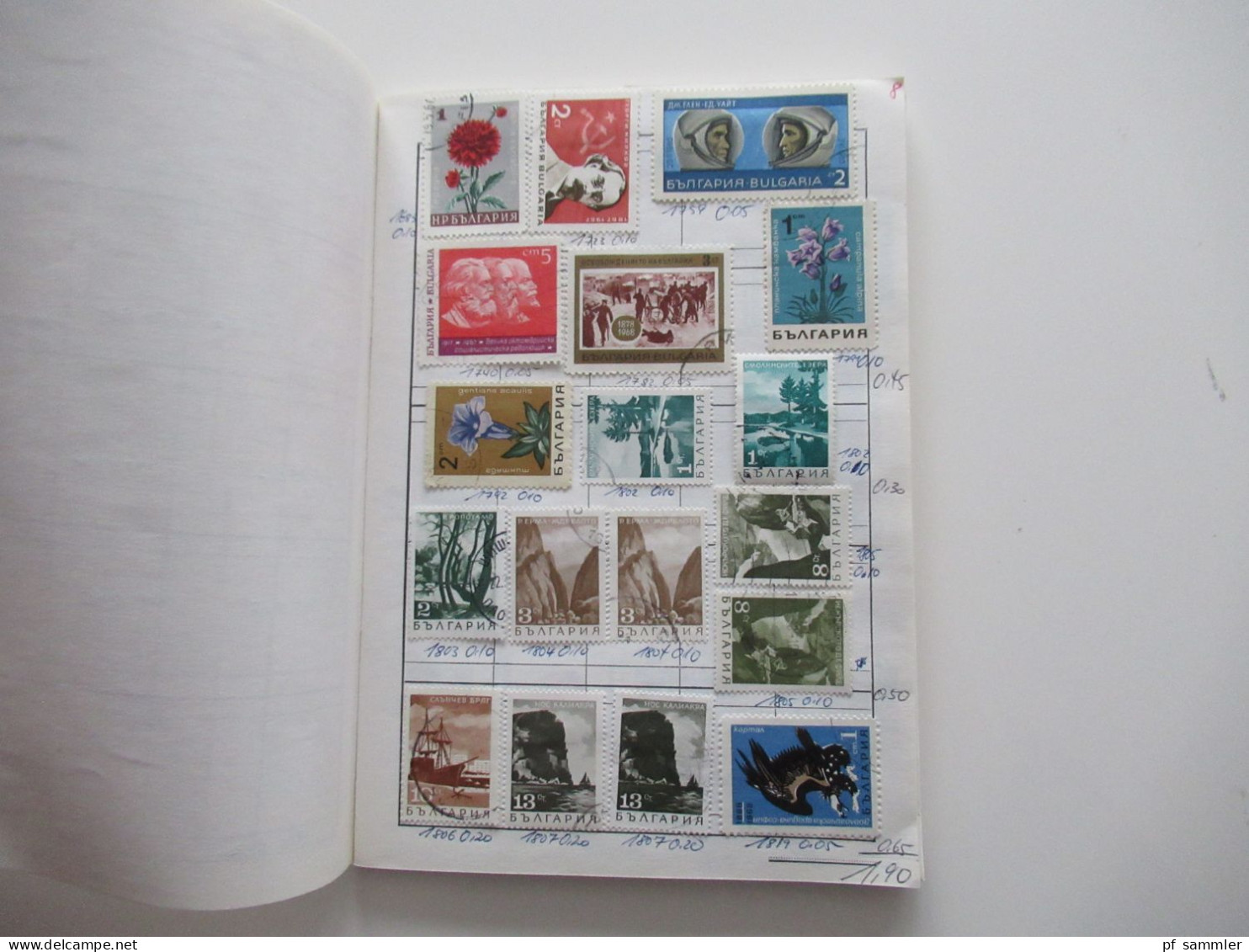 Sammlung / Interessantes Auswahlheft Bulgarien Ab Ca. 1960er - 1990 Viele Gestempelte Marken / Fundgrube!?! - Collections (with Albums)