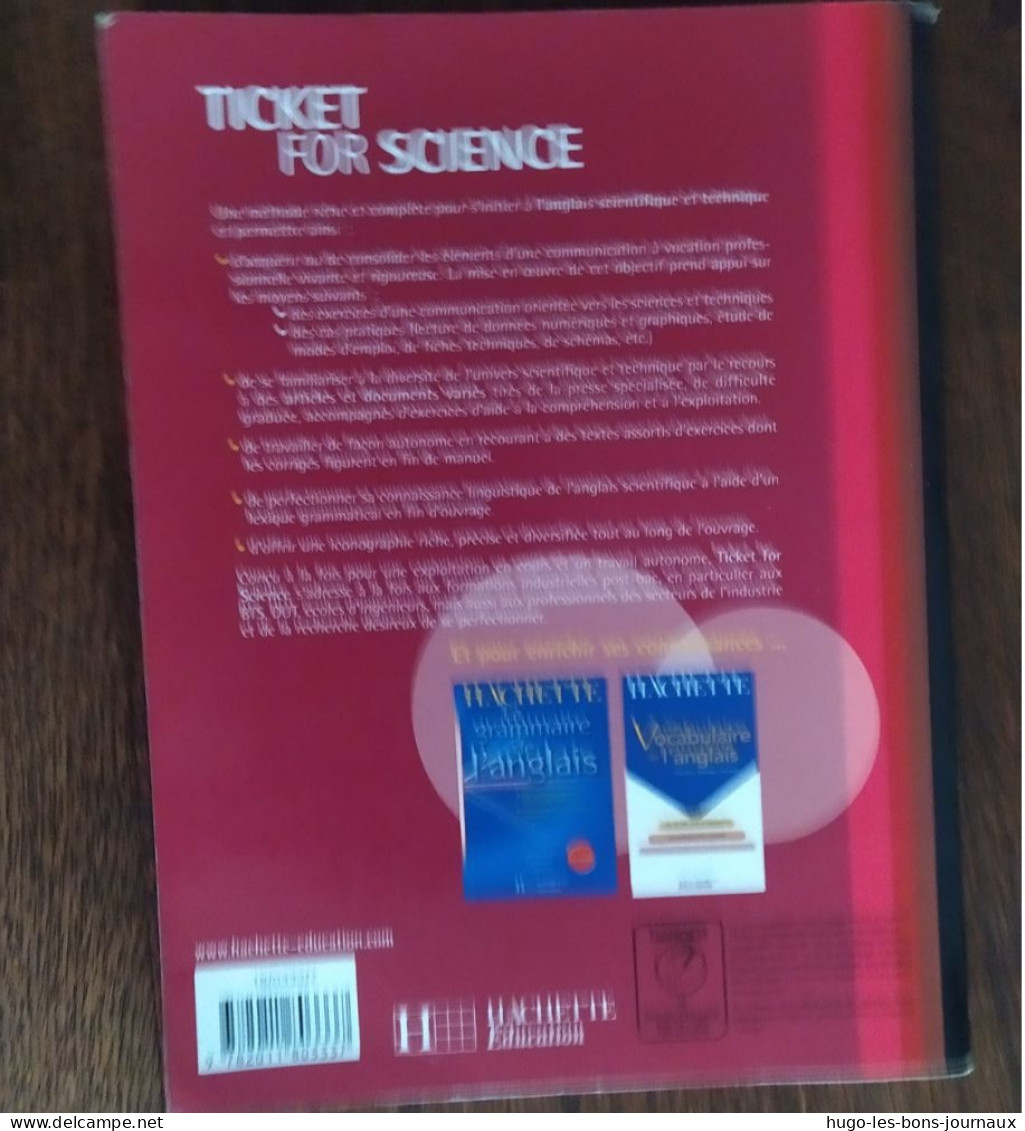 Ticket For Science _Manuel Scolaire Matière Anglais _Niveau BTS_Frédérique Corbière-Lévy_Hachette Education - Fichas Didácticas