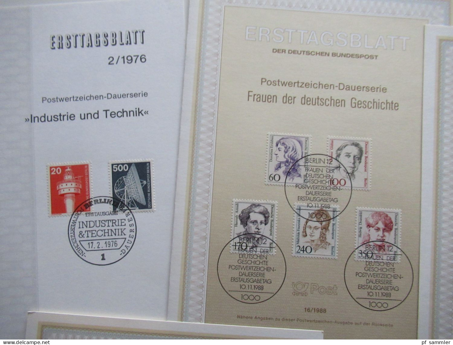 Berlin (West) Freimarken Frauen Und 1x Indistrie Und Technik ETB Mit Der Guten Nr.830 (Frauen 500 Pfennig) - Storia Postale