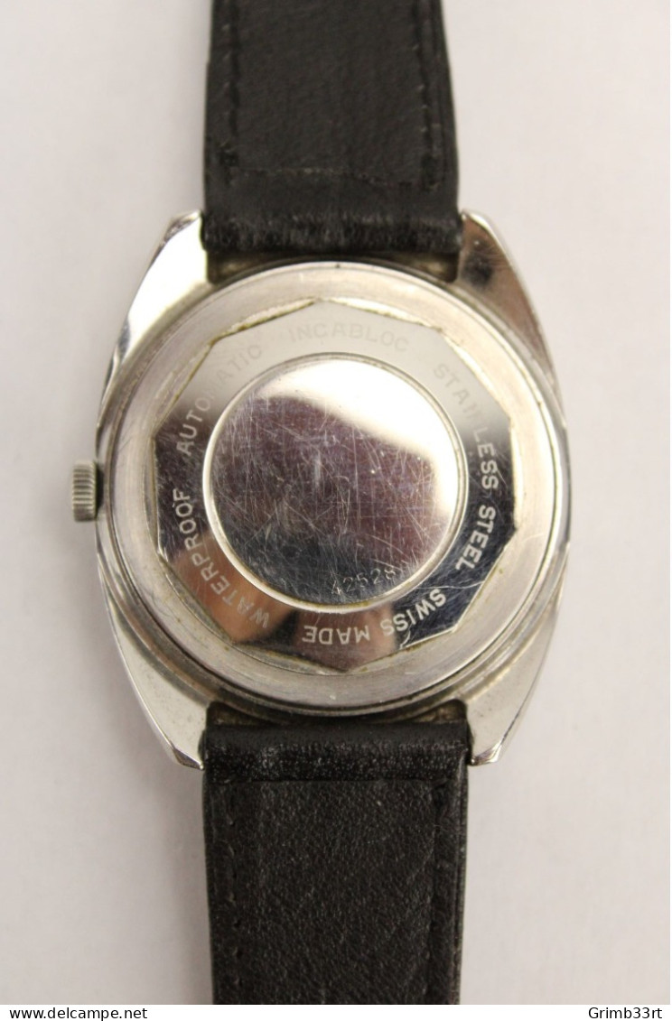 Huguenin - Automatic Men's Watch - With Day Indicator - 1970's - Otros & Sin Clasificación