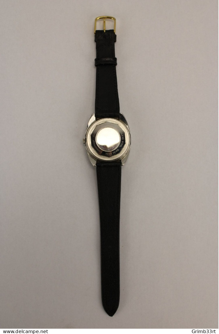 Huguenin - Automatic Men's Watch - With Day Indicator - 1970's - Sonstige & Ohne Zuordnung