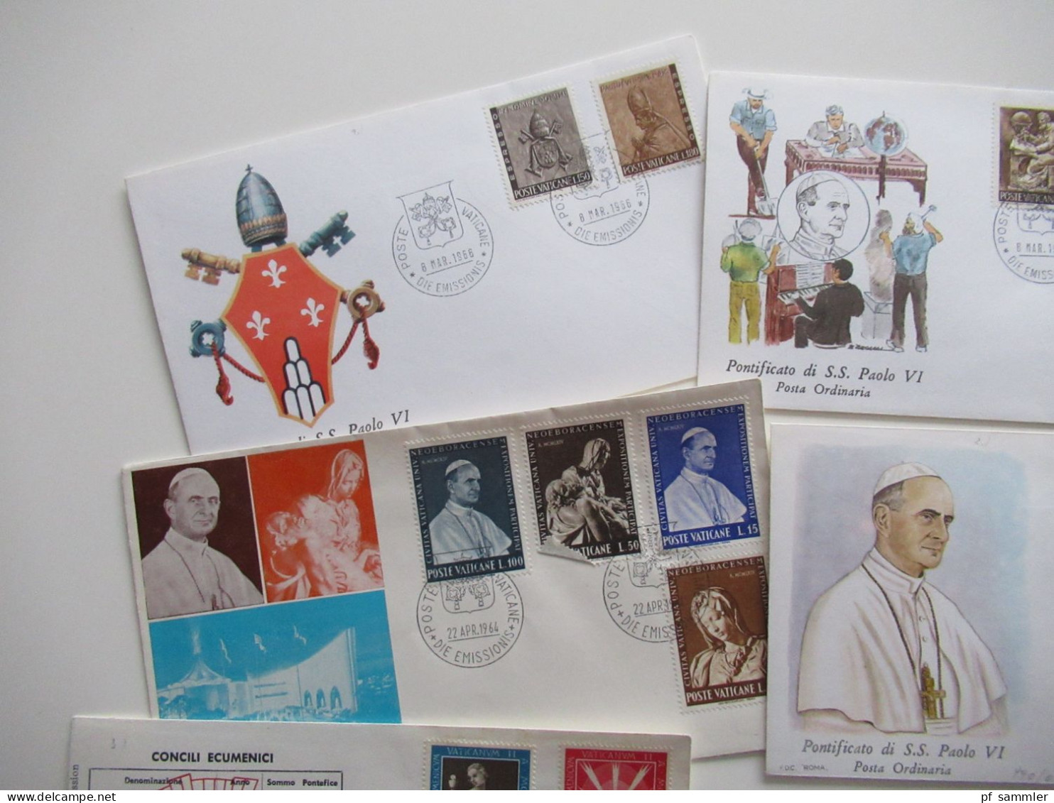 Vatikan 1960er Jahre FDC / Sonderbelege Kleiner Posten Mit 14 Stück - Cartas & Documentos