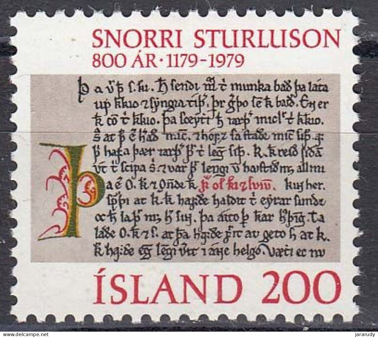 ISLANDIA ANIVERSARIO 1979 Yv 499 MNH - Unused Stamps