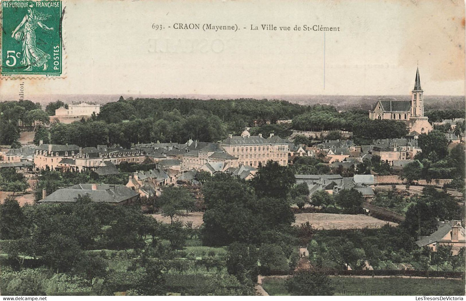 FRANCE - Craon (Mayenne) - La Ville Vue De Saint Clément - Carte Postale Ancienne - Craon