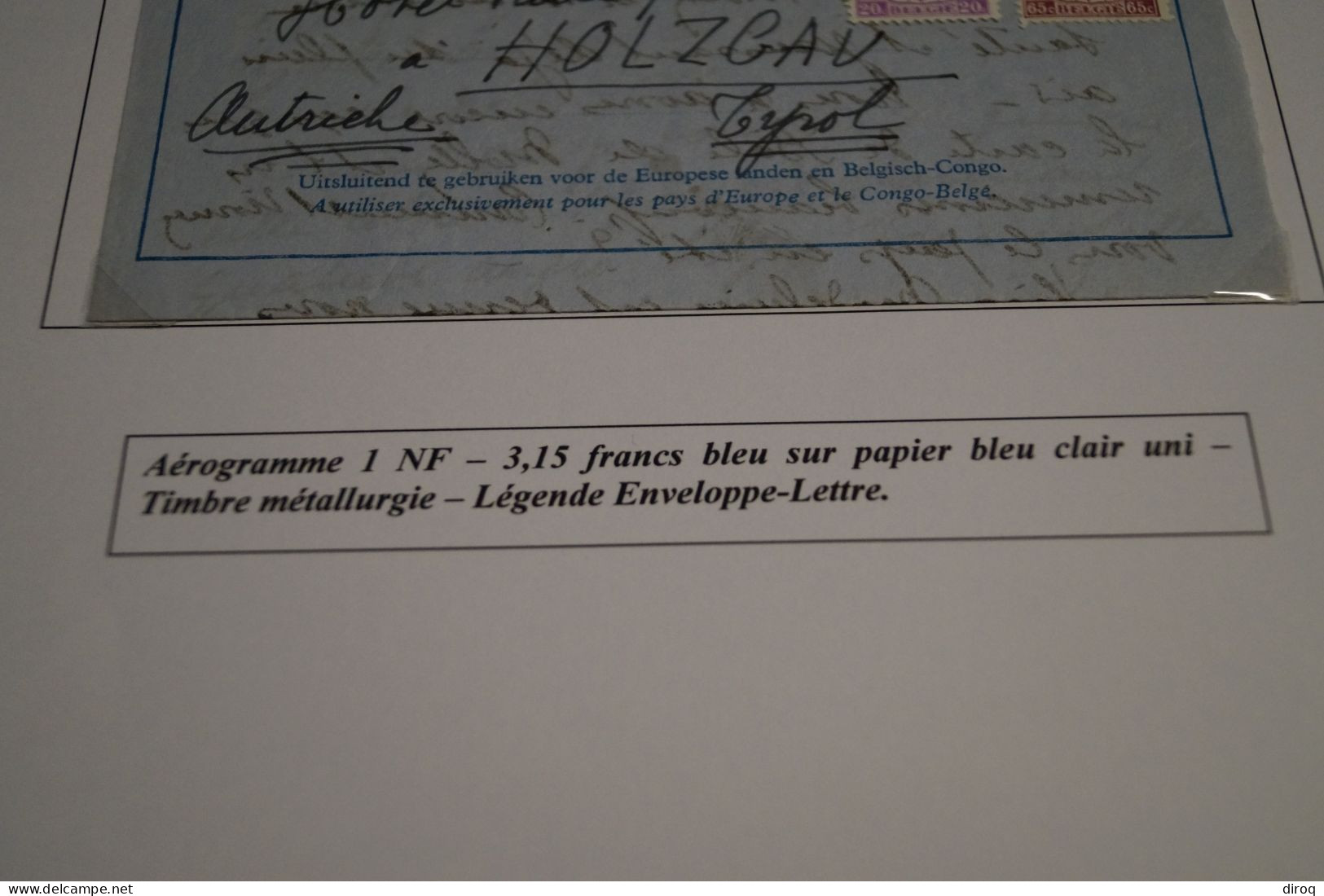 Très Bel Envoi,Aérogramme 1948 Vers L'Autriche , Collection ,collector - Briefe U. Dokumente