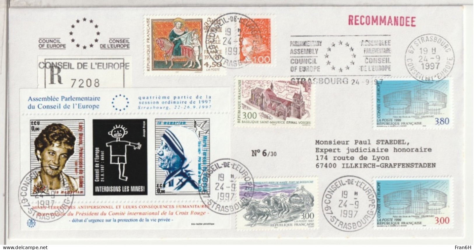 DIANA  - Bloc Neuf ** - MNH - ENVELOPPE - Familles Royales